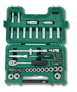 Bộ Tuýp Cần Siết Tự Động 1/2" 60 Chi Tiết SATA 09007